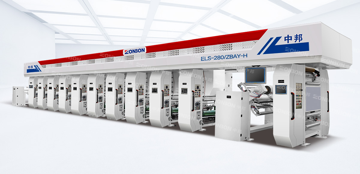 ELS-280 Electronic shaft gravure printing press