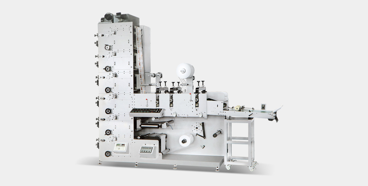 ZBFL-320A/450A Label[Iogo] Flexo Printing Machine With Three Die-cutting Stations