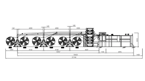 Six unwinding system of high precision web cross cutting machine