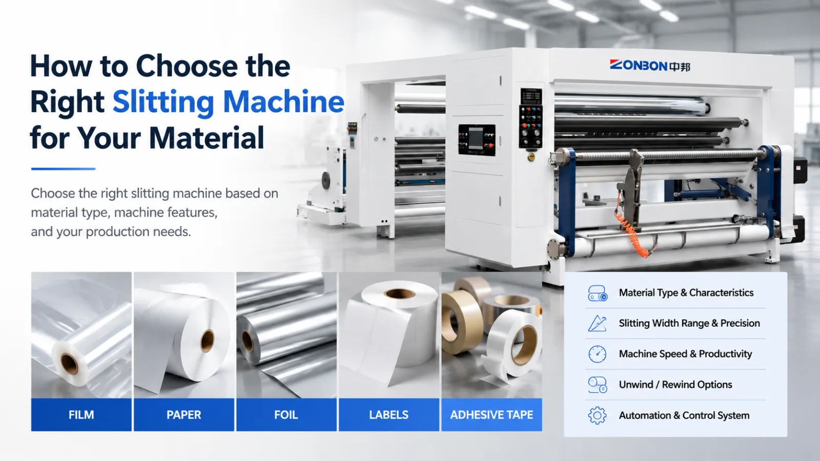 How to Choose the Right Slitting Machine for Your Material