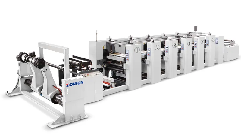 ZBR180C Inline Flexo Printing Machine | Paper Cup, Paper Bag & Carton Flexographic Printing Press