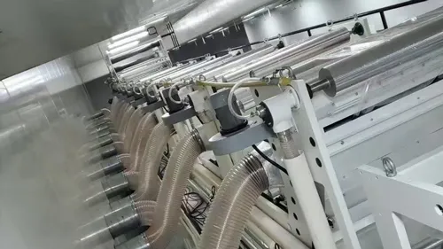 Cooling system of ZB500-ELS rotogravure printing machine with aluminum cooling roller
