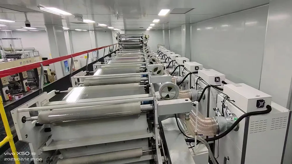 Cooling system of MLS rotogravure printing machine with aluminum alloy cooling roller