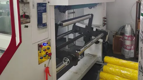 Unwind and rewind unit of MLS rotogravure printing machine