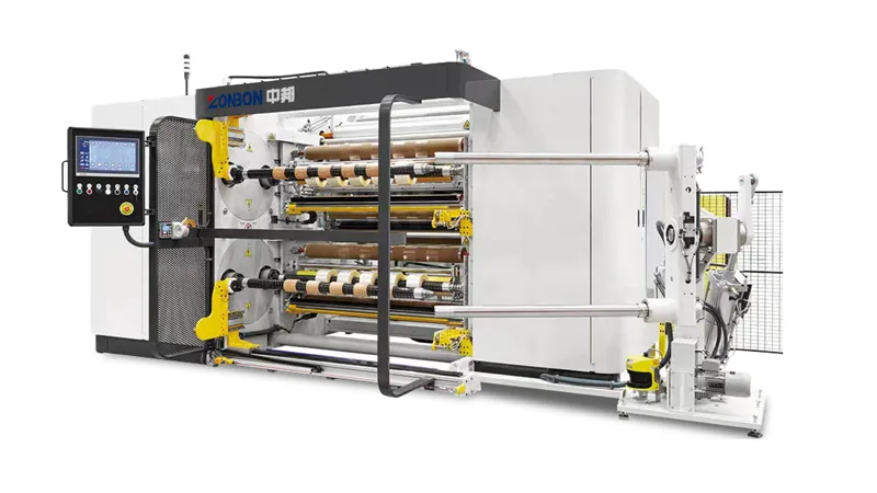 ZBKFQ-D Duplex Turret Slitting Machine 4-Shaft Automatic Slitter Rewinder Main View