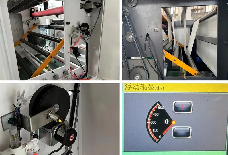 dancer roller system tension control cross cutting machine