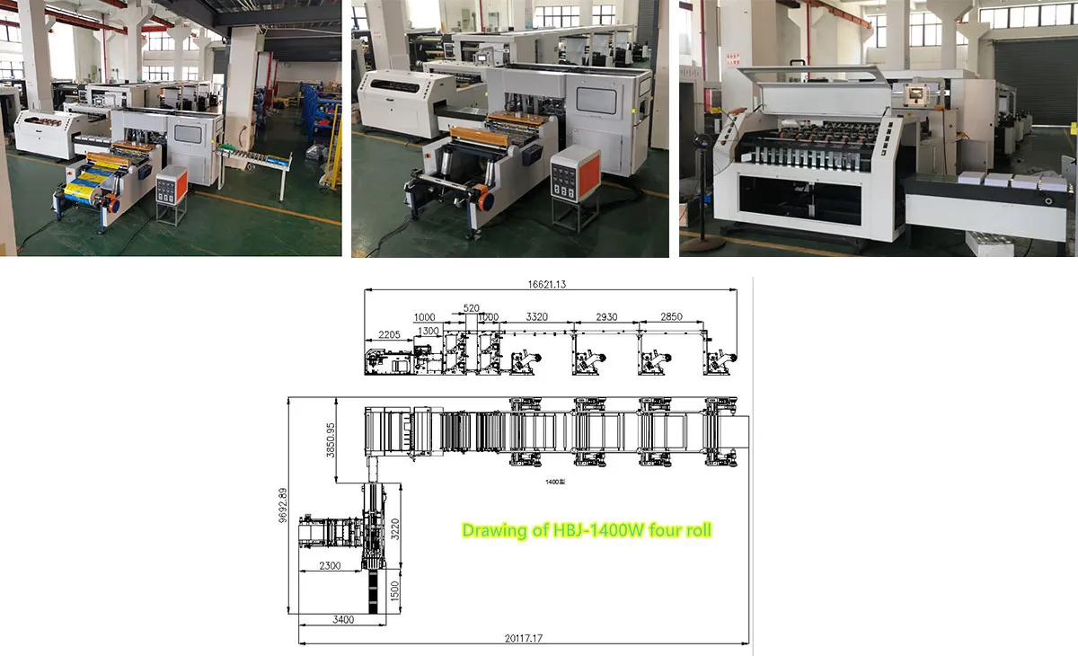 machine display interface a4 paper cutting packing line