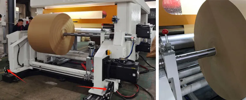 auto unloading finished rolls heavy slitting machine
