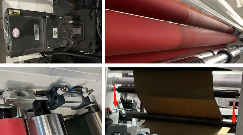 double rubber roller traction heavy slitting machine