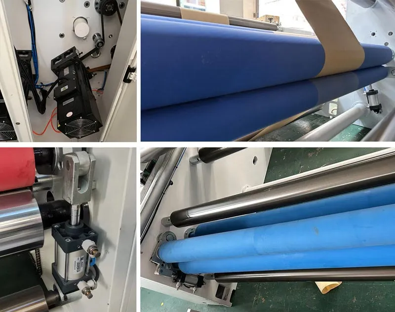 double rubber roller traction system paper slitting machine