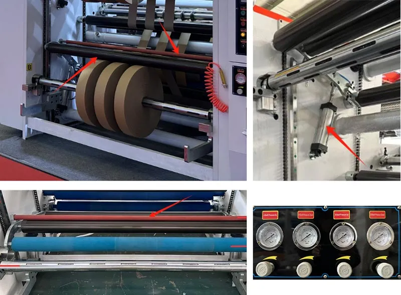 lay on roller material receiving roller slitting machine