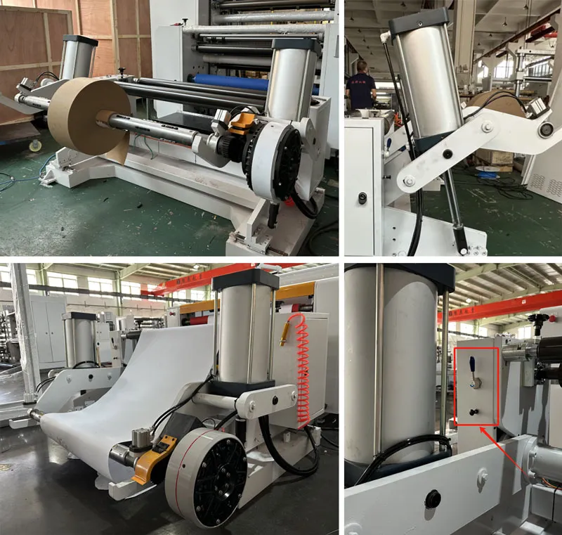 shafted unwind system narrow slitting machine