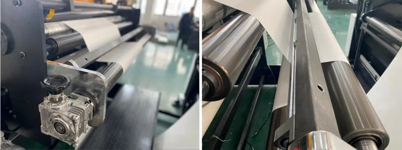 anti curve device cross cutting machine optional