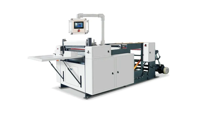 Beverage Label Cross Cutting Machine ZBHQ-A High Speed Roll to Sheet Cutter Main View
