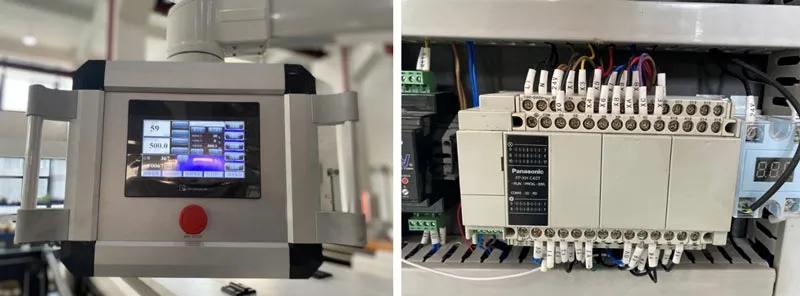 PLC touch screen control system cross cutting machine