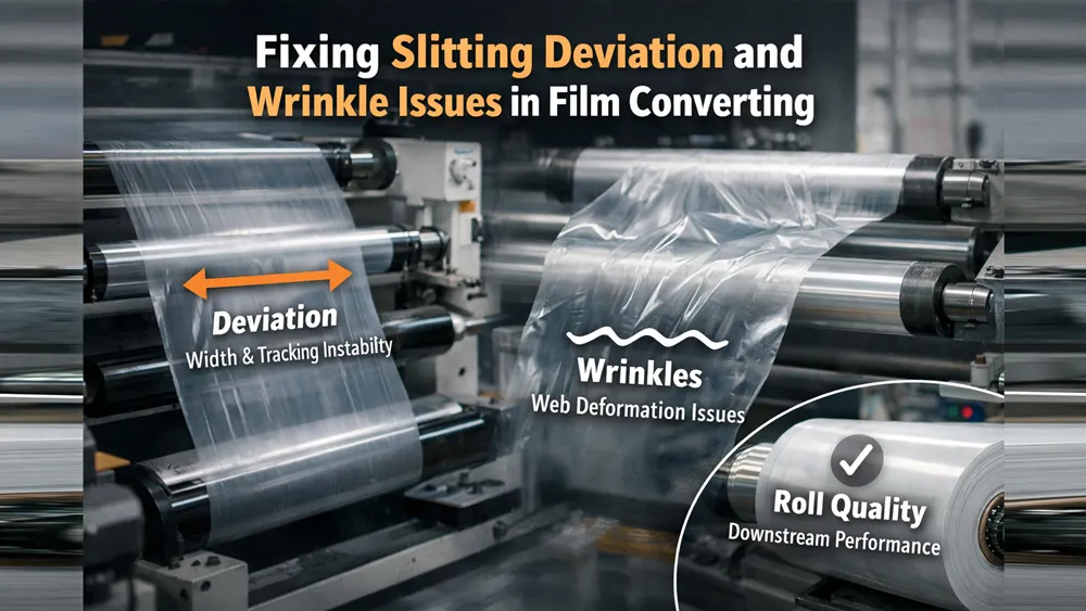 Fixing Slitting Deviation and Wrinkle Issues in Film Converting