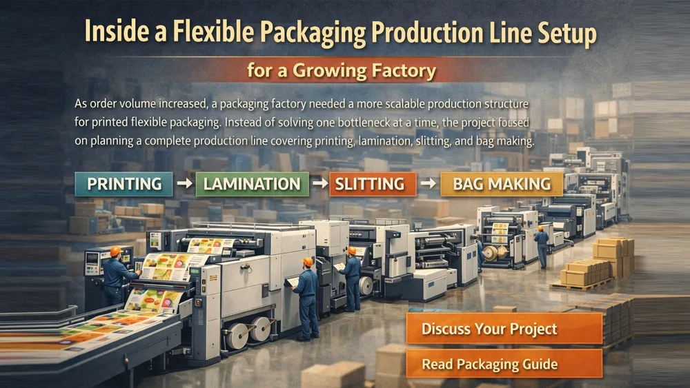 Inside a Flexible Packaging Production Line Setup for a Growing Factory
