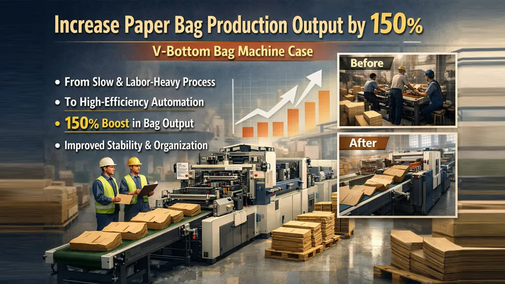 Increase Paper Bag Production Output by 150% | V-Bottom Bag Machine Case