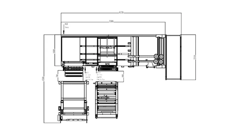 Woven Bag Making Machine with PE Liner Inserting and Sewing Details