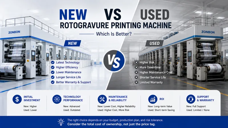 new vs used rotogravure printing machine