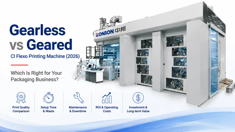 Gearless vs Geared CI Flexo Printing Machine (2026)