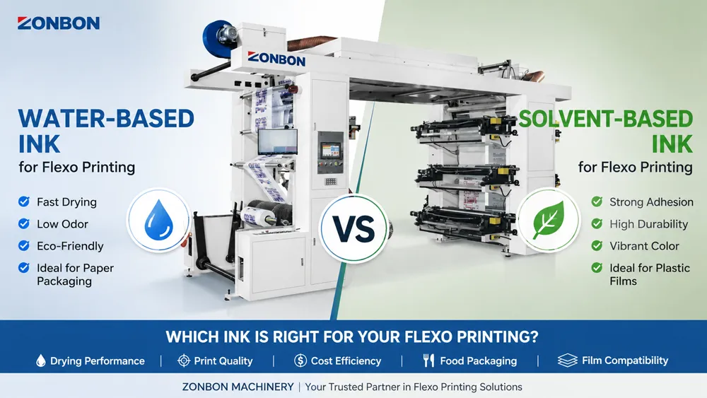Water-Based vs Solvent-Based Ink for Flexo Printing