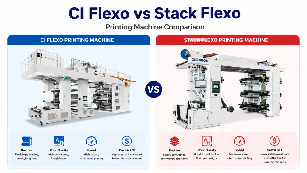 CI Flexo vs Stack Flexo: What Is the Difference?