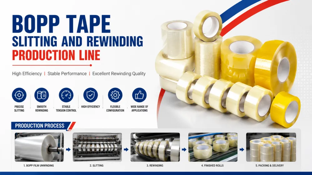 What Is a BOPP Tape Slitting and Rewinding Production Line?