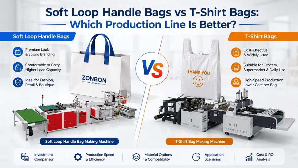 Soft Loop Handle Bags vs T-Shirt Bags: Which Production Line Is Better?