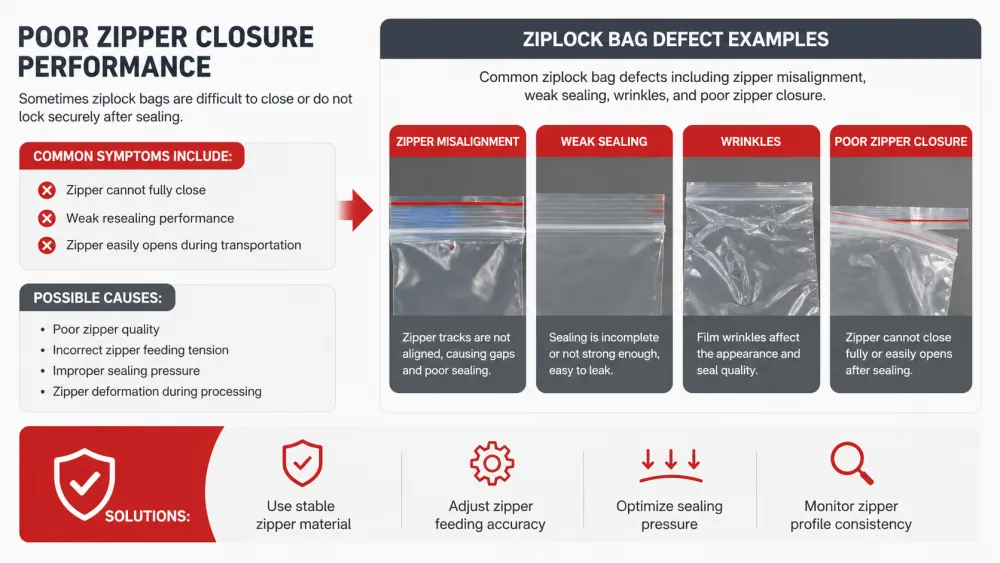 Ziplock Bag Defect Examples
