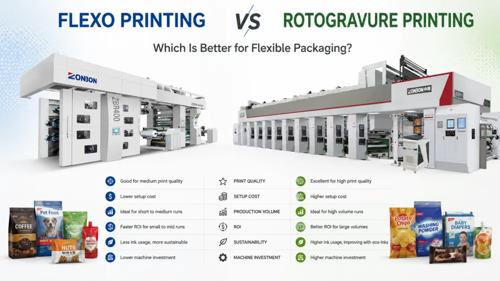 Flexo vs Rotogravure Printing: Which Is Better for Flexible Packaging?