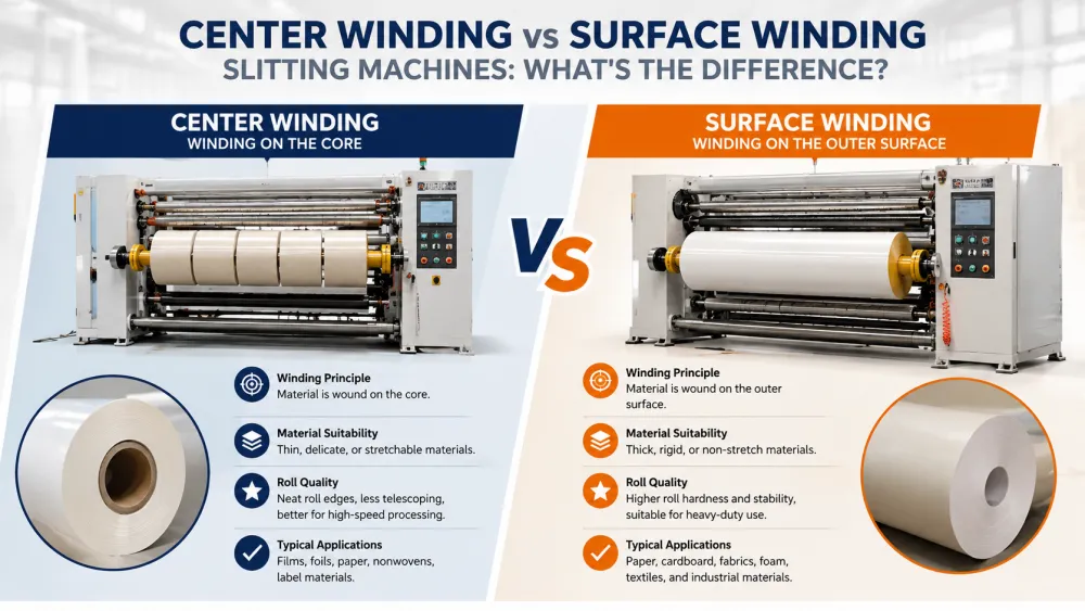 Center Winding vs Surface Winding Slitting Machines: What's the Difference?