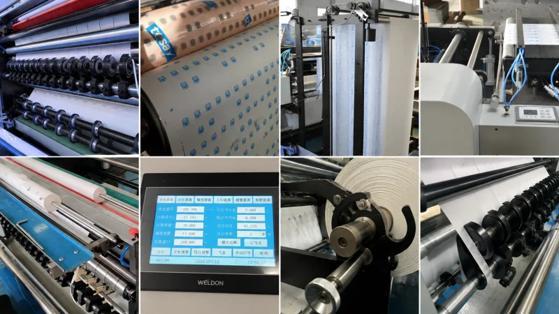 ZBFQ900 Thermal Paper Printing & Slitting Machine for POS Rolls Operation