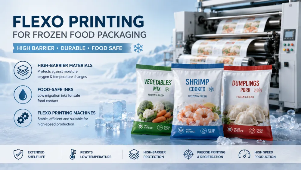 Flexo Printing for Frozen Food Packaging: Materials & High-Barrier Guide