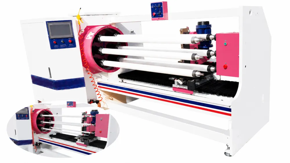 Multi-Shaft Automatic Log Roll Cutting Machine for Adhesive Tape Operation