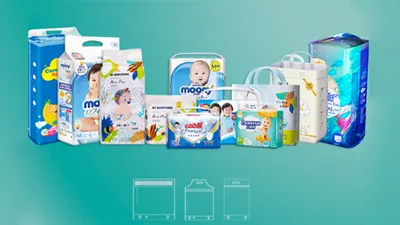 Diaper wet bag printing application