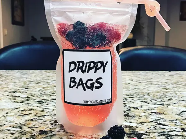 Energy drink pouch packaging application