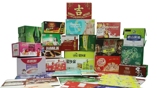 Folding carton printing with inline flexo printing machine