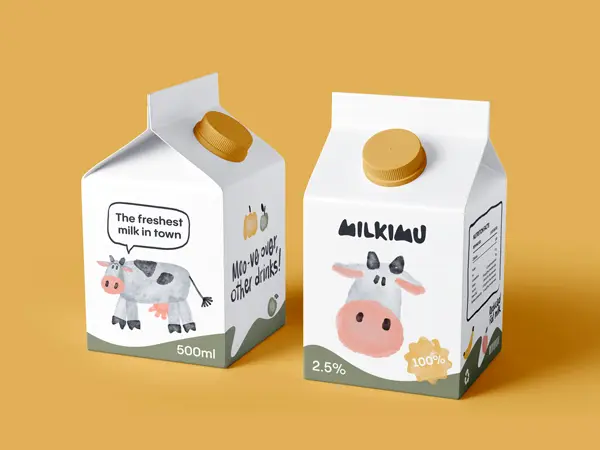 Milk carton packaging application