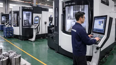 CNC machining center for precision parts manufacturing