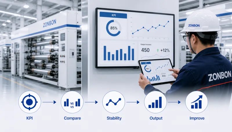 performance benchmarking for packaging machinery productivity and ROI improvement