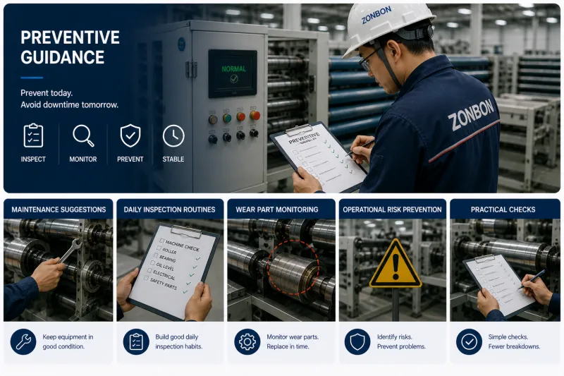 preventive maintenance guidance for reducing packaging machinery downtime