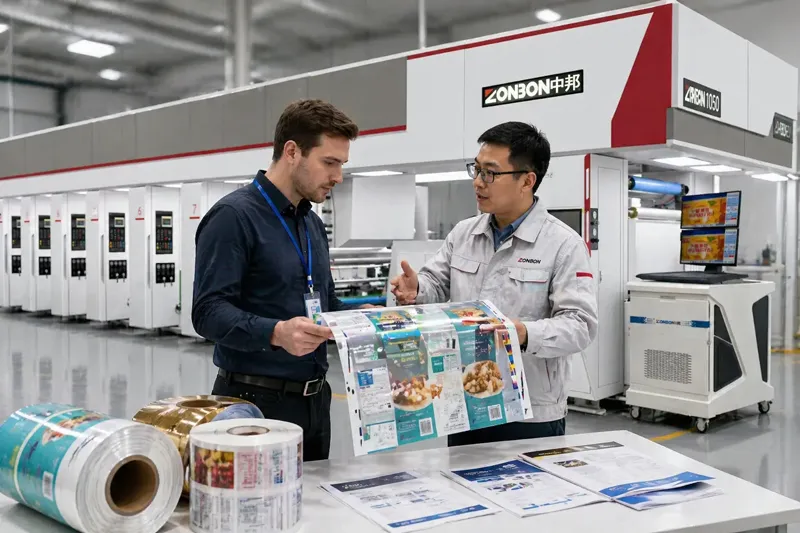 production compatibility support for packaging machinery material handling