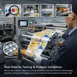 Factory Testing with Real Materials for Flexo and Rotogravure Machines