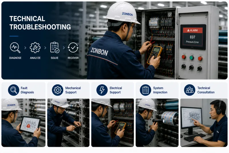 technical troubleshooting support for packaging machinery emergency incident
